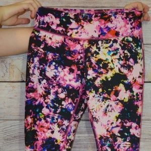 pink mix print activewear leggings